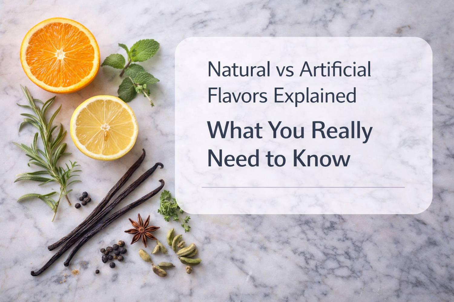 Natural vs Artificial Flavors: What’s the Real Difference?