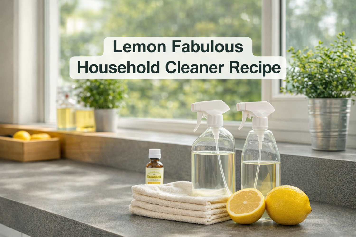 DIY Lemon Fabulous Household Cleaner Recipe!