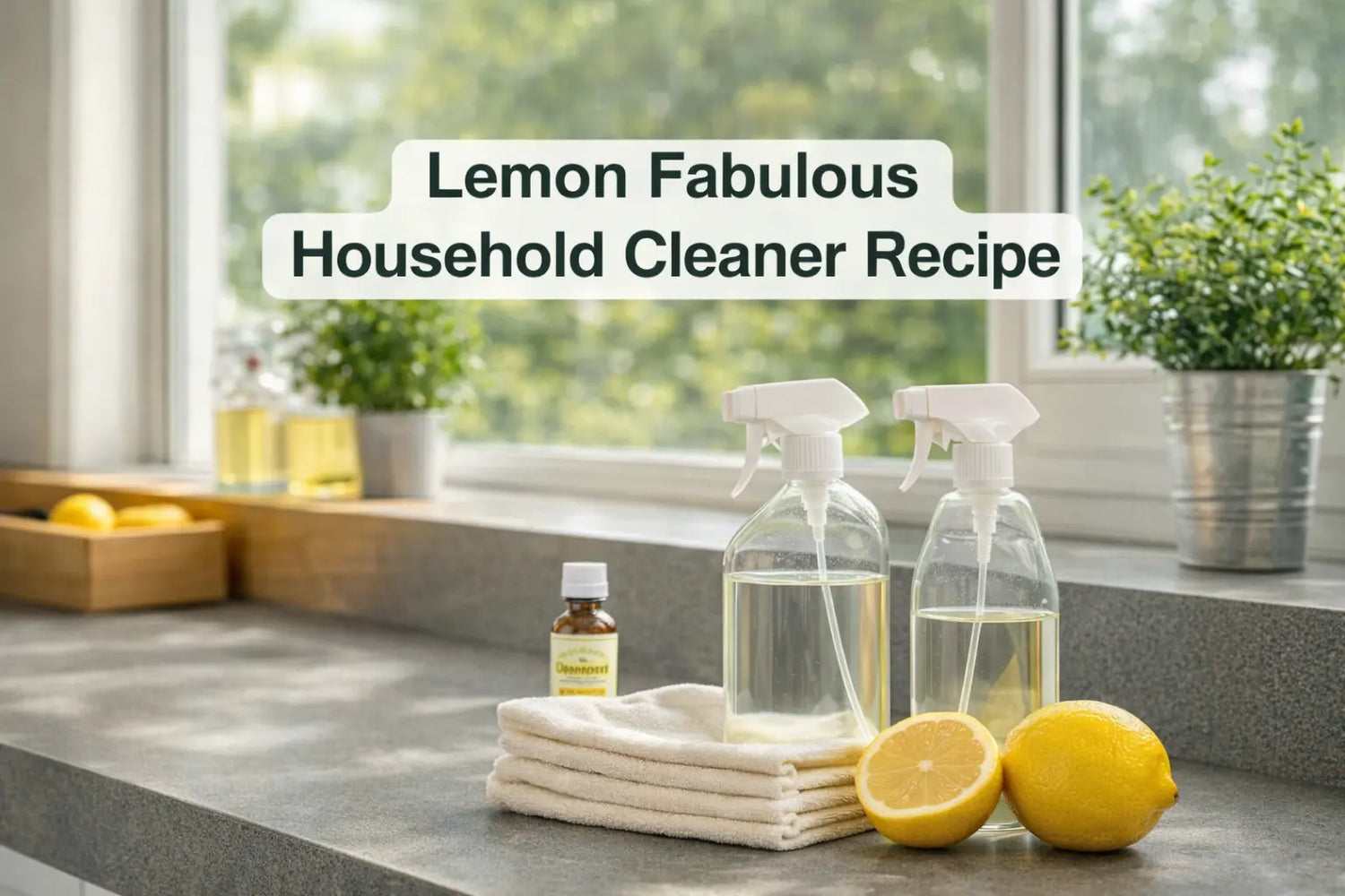 DIY Lemon Fabulous Household Cleaner Recipe! Escential Group