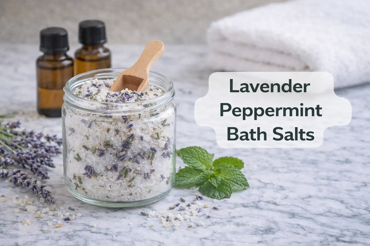 Lavender Peppermint Bath Salts Escential Group