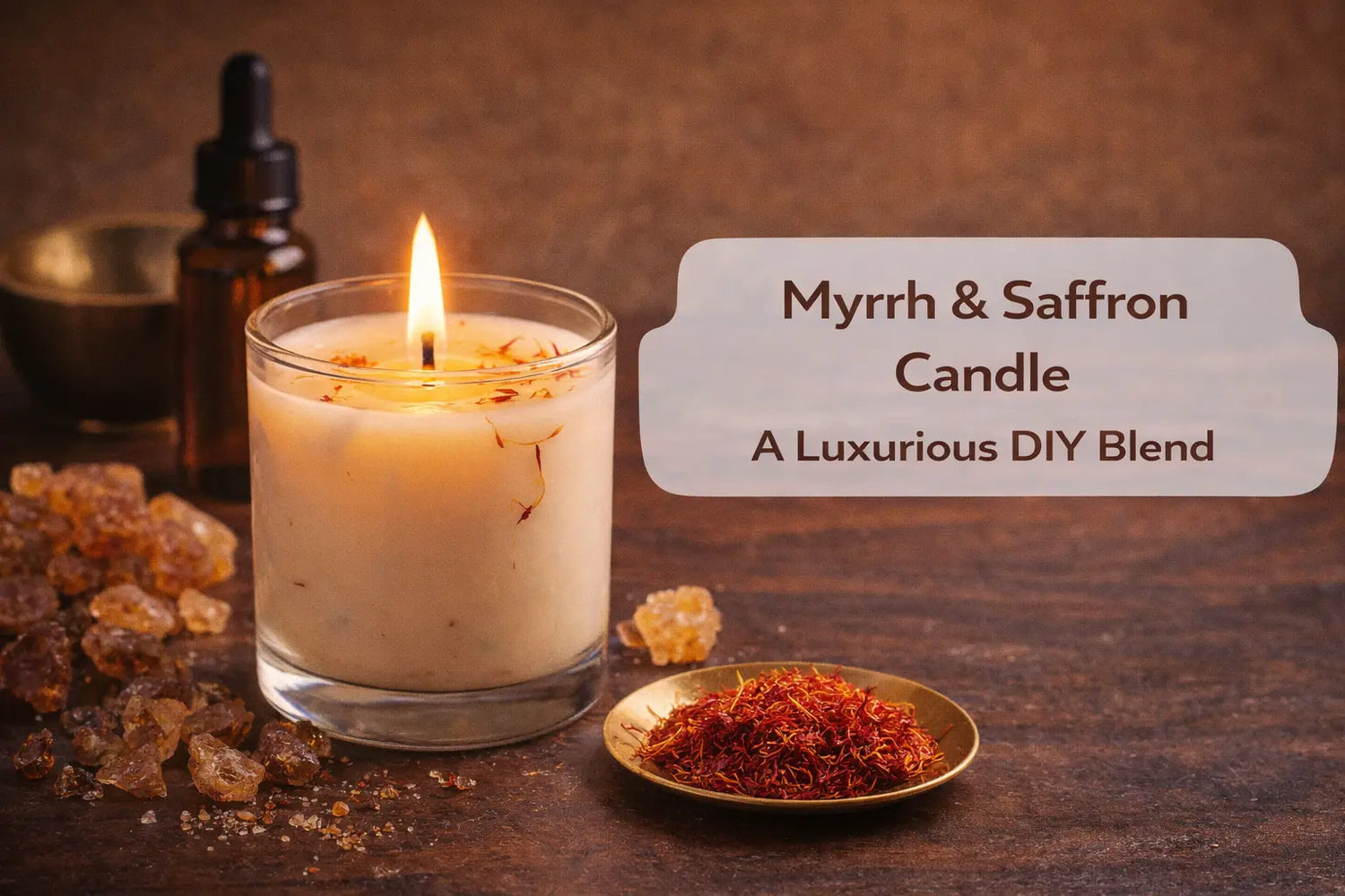 Myrrh & Saffron Candle Escential Group