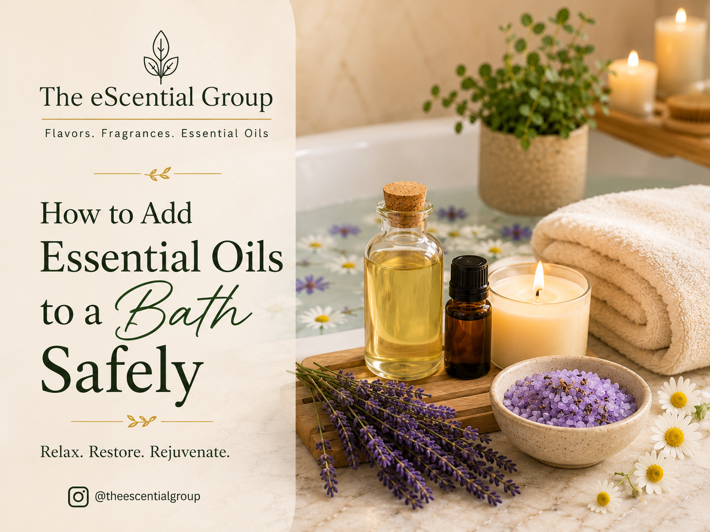 How to Add Essential Oils to a Bath Safely Escential Group