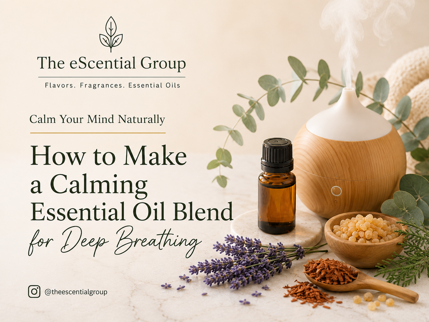 How to Make a Calming Essential Oil Blend for Deep Breathing Escential Group
