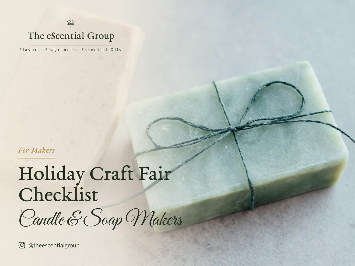 Two handmade soap bars, one tied with twine
