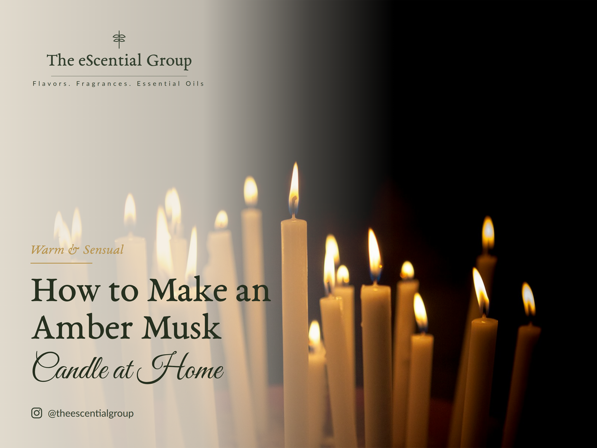 How to Make an Amber Musk Candle at Home Escential Group