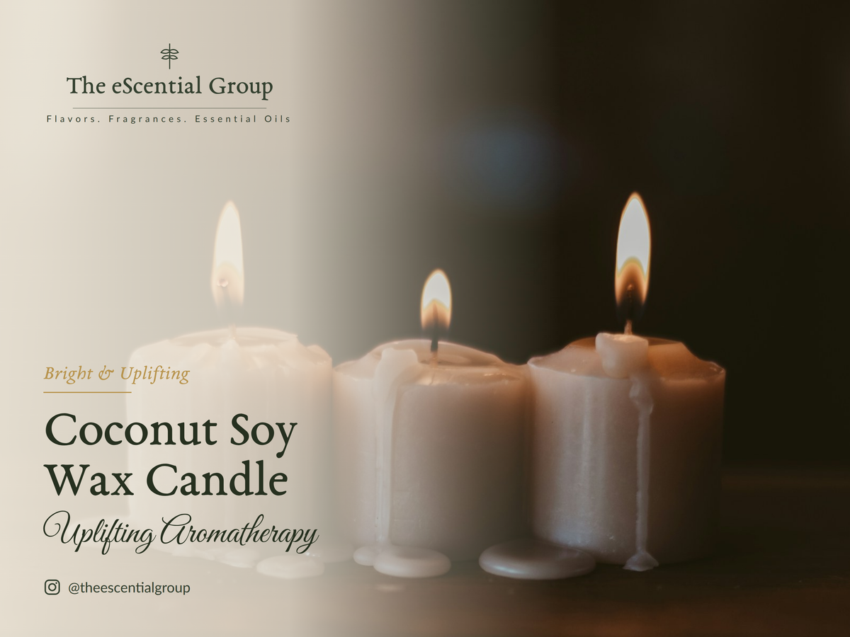 Uplifting Aromatherapy Coconut Soy Wax Candle